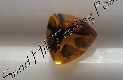 Natural 3mm Loose Trillion Cut .10ct Golden Citrine AAA  