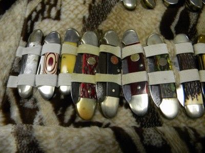   Knife Collection Lot Case Boker Tree Brand Canoe Very Nice Knives WOW