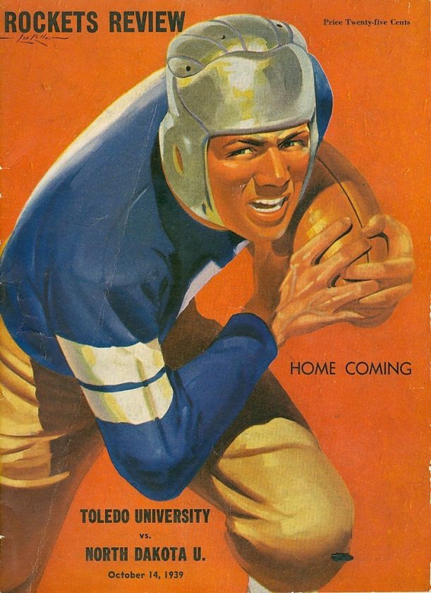 1939 Toledo University North Dakota Football Program  