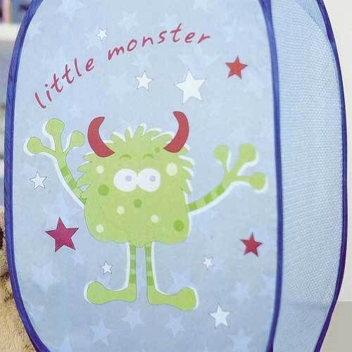 LITTLE MONSTERS Blue Pop up Toy Storage LAUNDRY HAMPER  