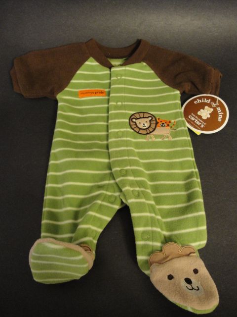 NwT PREEMIE Baby Boys Zoo Animals Clothes NeW 1 pc.  