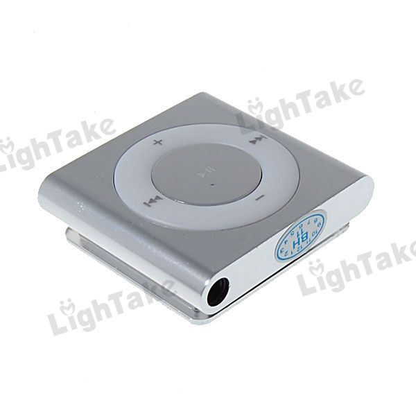 New Fashionable Mini Clip  Digital Player TF Card Reader Silver 