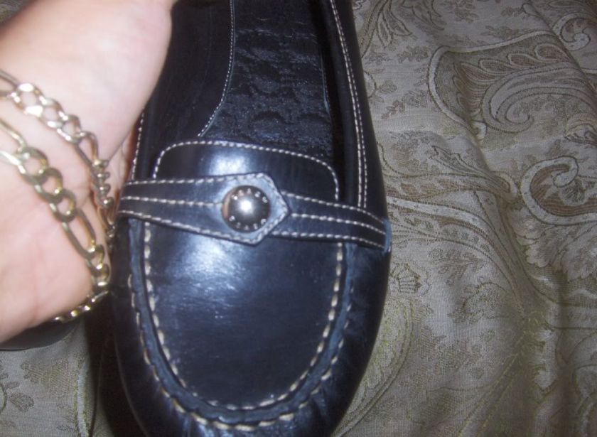 Coach Leather Black Flats Size 9.5 M  