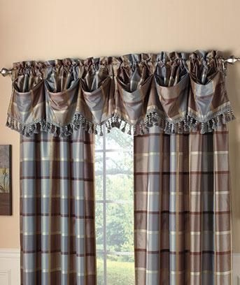 BROWNSTONE LINED WINDOW CURTAIN PANEL/VALANCE 3 COLORS  