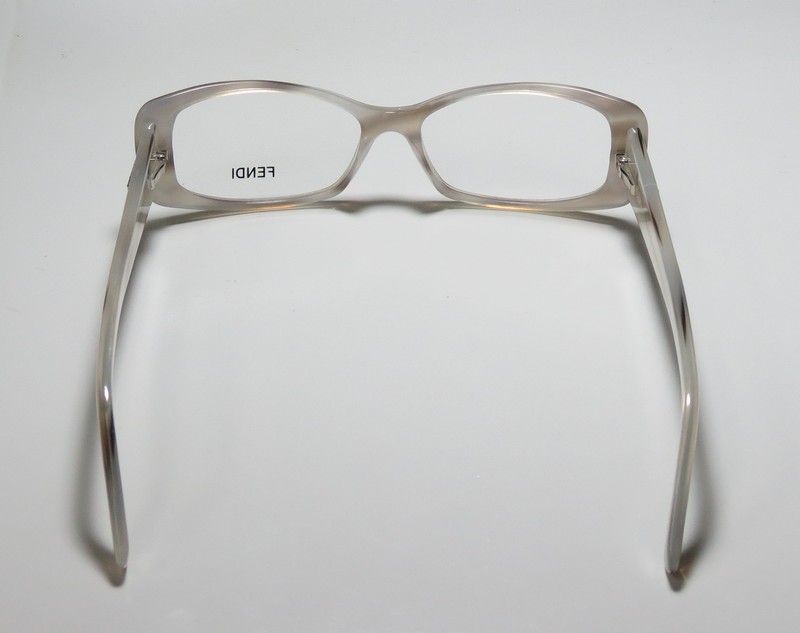 NEW FENDI 716 50 14 140 GRAY OPAL EYEGLASSES/GLASSES/FRAME WOMENS 