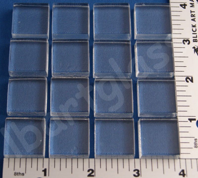 CLEAR GLASS PENDANT MOSAIC CRAFTING TILES 16  