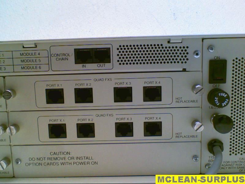 ADTRAN TSU 600 Multiplexer 5 card 20 QUAD FXS module  
