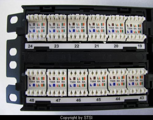 Panduit DPA486X88TG 48 Pt Cat6A Patch Panel 10Gig ~STSI 074983659111 