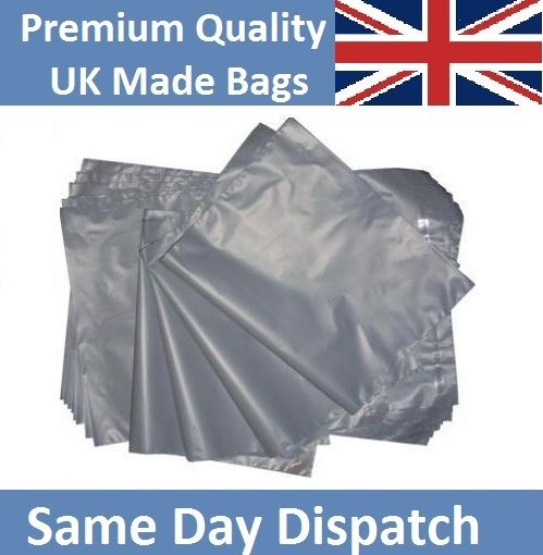 10 17 x 24 Grey Mailing Postage Poly Plastic Bags  