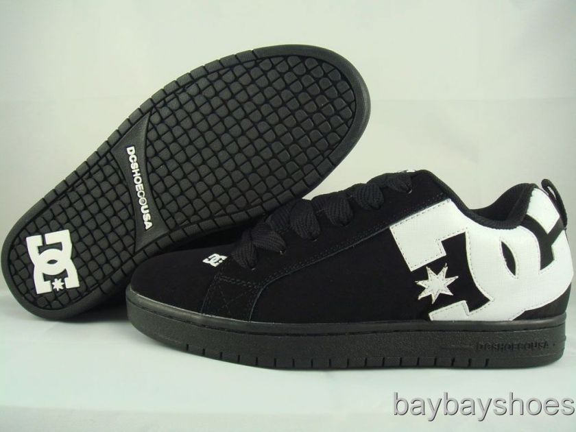 DC COURT GRAFFIK BLACK/WHITE/CARBON MENS ALL SIZES  