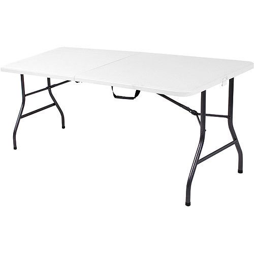 ft Long Plastic Center Folding Table   GREAT PRICE  