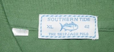 Mens SOUTHERN TIDE Skipjack Green Polo Shirt NWT 42  