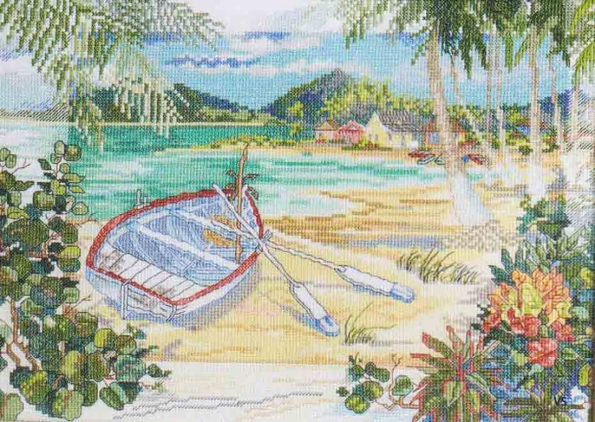   Stitch kit 13 x 10 ~ ISLAND BOAT Sale #45633 046109456331  