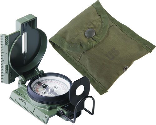 MILITARY PHOSPHORESCENT LENSATIC COMPASS  MODEL 27  