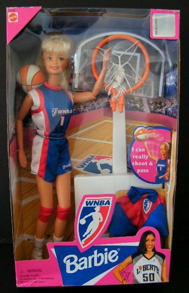 Barbie Womens WNBA Basketball Player Sport Athlete Doll  