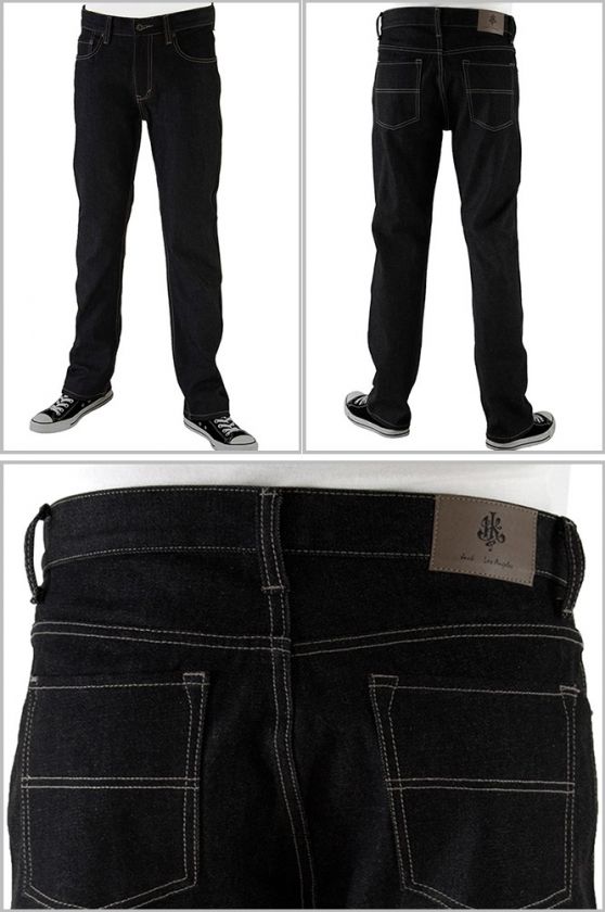 Black Slim Straight Jeans image