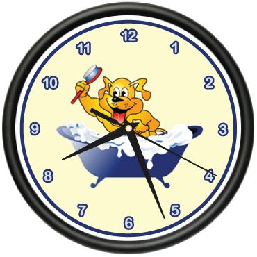 DOG GROOMING Wall Clock groomer pet salon clippers  