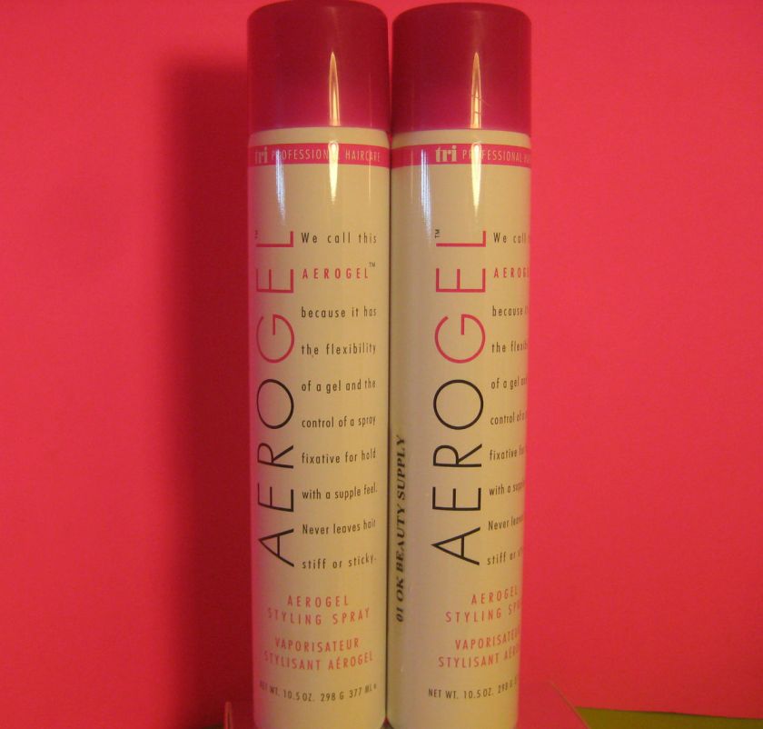 TRI AEROGEL STYLING SPRAY 10.5 oz [ Lot of 2 canS ]  