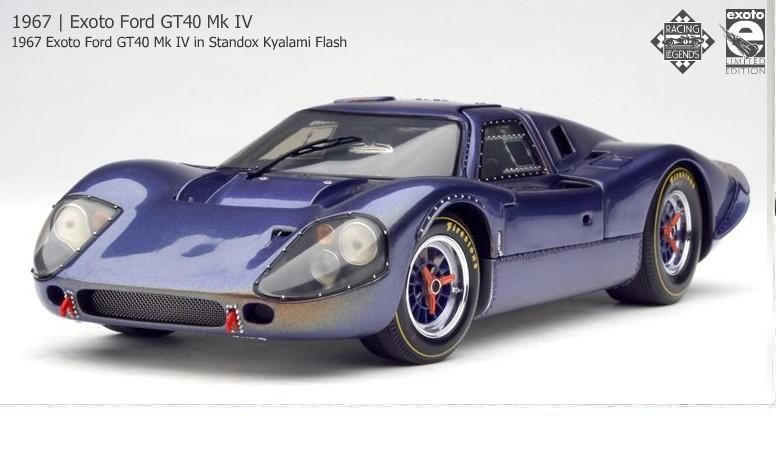 Exoto 1/18 1967 Ford GT40 Mk IV Standox Kyalami Flash PRM00070  