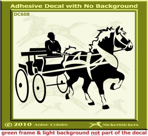 Belgian Draft Horse Driving Trailer Decal Sticker 608  