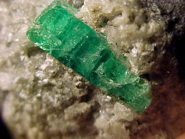   deep, rich emerald green. The stone is opaque to Transparent Crystals