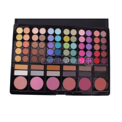 78 FULL COLOR EYESHADOW+FASHION BLUSHER MAKEUP PALETTE  