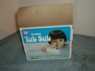 Vintage Weebles Tub Sub Hasbro 1976 New Old Stock  