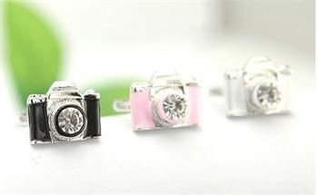 black Fashion Exquisite Rhinestone Camera Retro / Rings w58 great gift 