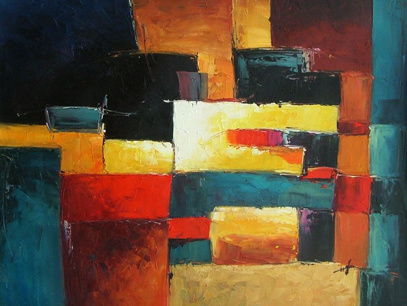 ORIGINAL ABSTRACT 30x40 ART Modern Oil Painting2768  