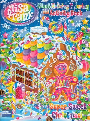 Lisa Frank Super Sweet Christmas Holiday Coloring and Activity Book 