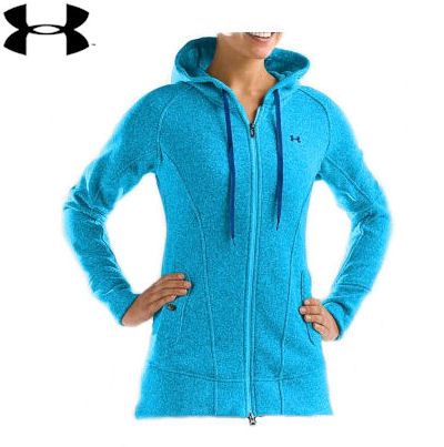 Womens UNDER ARMOUR Wintersweet Hoody~Full Zip~Blue~MD~Medium~New with 