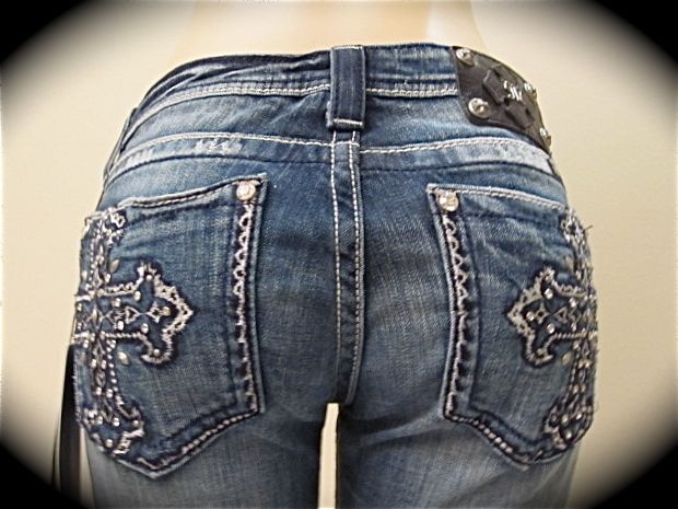 MISS ME CRYSTAL CROSS JEANS JP5340B3 SIZE 30  