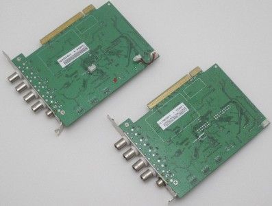 CCTV DVR 2 x 4CH 8CH PCI PC base Cards 1400AS USED  