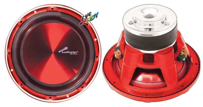 PAIR AUDIOPIPE 15 4000W Car Audio Power 2) Subwoofers 784644217481 