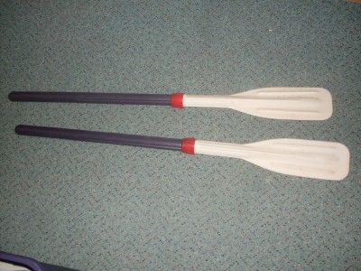 SET OF TWO CANOE KAYAK OR RAFTING PADDLES  