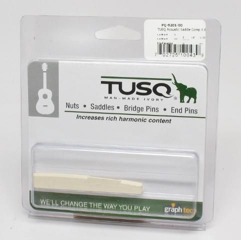 Graph Tech TUSQ 1/8 Acoustic Guitar Saddle Compensated B & G strings 