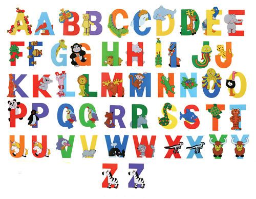 Toy Workshop JUNGLE Wooden Letters Alphabet Letter NEW  