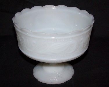 Vintage E.O. Brody Co. Milk Glass Candy Dish  