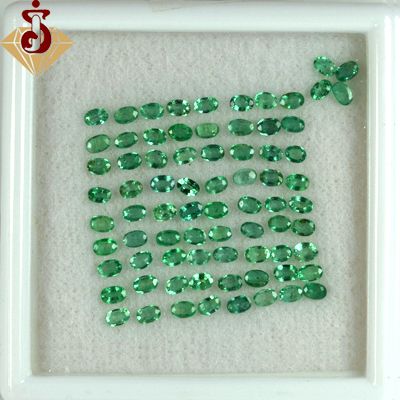 00cts NATURAL UNHEATED TOP EMERALD LOOSE GEMSTONE OVAL CUT LOT 76 