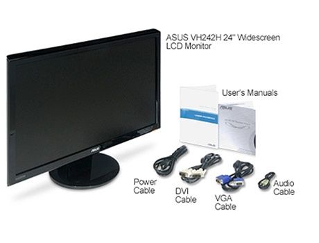 ASUS VH242H DVI, 1080p HDMI Widescreen 24 LCD Monitor 610839776177 