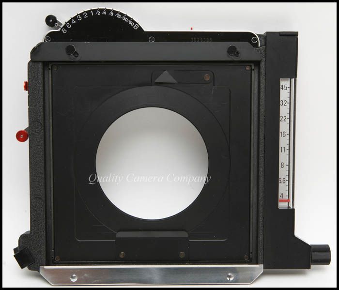 Sinar f/4 f4 Complete Auto Aperture Shutter System  