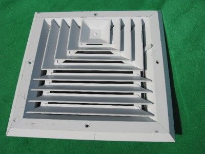 WHITE HVAC VENT REGISTER DAMPER CEILING DIFFUSER 9 x 9  