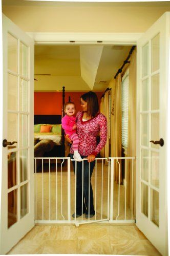   Open Super Wide Walk Thru Baby / Pet Gate   White 618998011856  