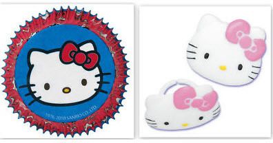 HELLO KITTY Party CUPCAKE Baking Cups Liners x24 Cake *  