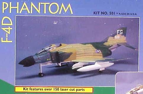 Dumas RP 501 F4D Phantom Balsa Static Model Kit NIB  