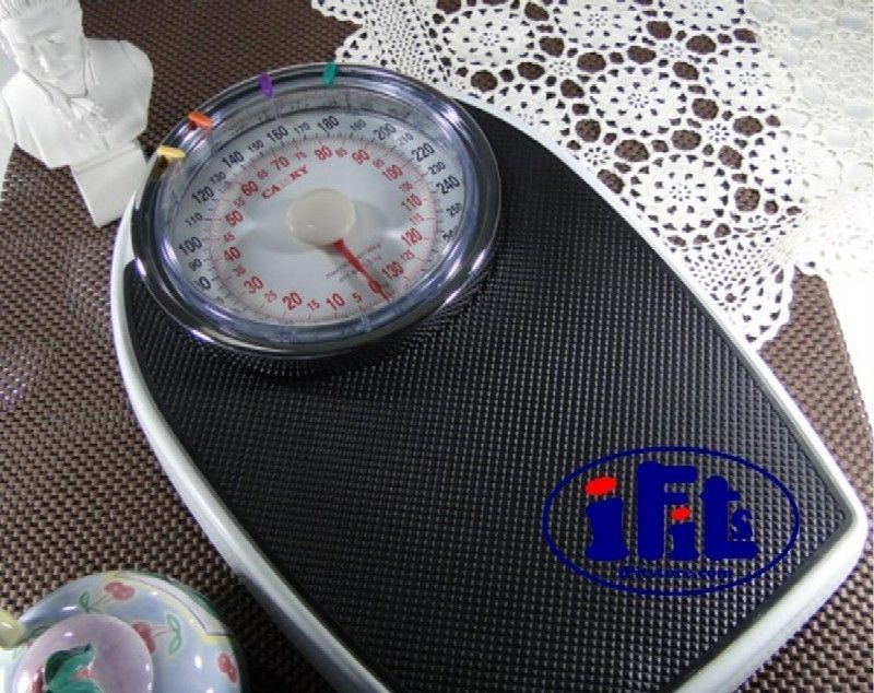 iFits Elegant Mechanical Bathroom Scale Black DT602 C2  