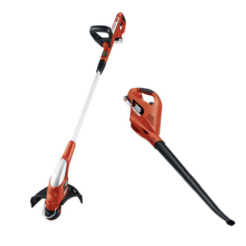 black decker 20v li ion string trimmer edger and sweeper outdoor combo 