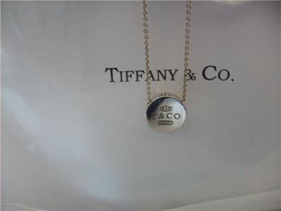 Tiffany & Co. 1837 Concave Circle Pendant Necklace  