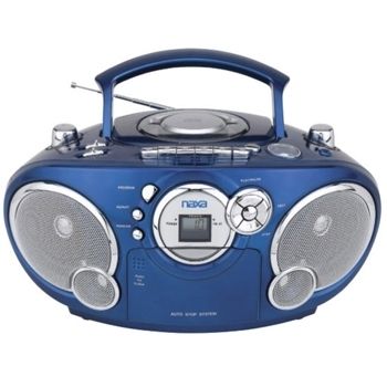 NEW PORTABLE CD/CASSETTE PLAYER BOOMBOX AC/CD POWER  