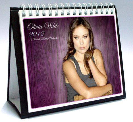 OLIVIA WILDE Desktop Holiday Calendar 2012 HOUSE  